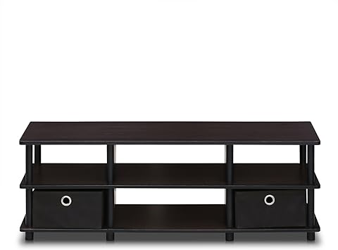 Amazon Com Furinno Econ Tv Entertainment Center Espresso Furniture Decor