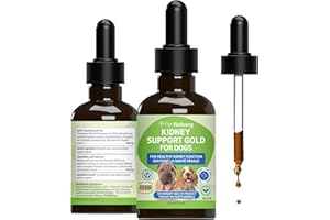 Pet Wellbeing Kidney Support Gold for Dogs - Supports Kidney Cleanse & Detox, Healthy Hydration & Weight with Rehmannia & Ast