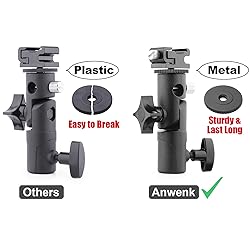 Anwenk Camera Flash Speedlite Mount Swivel Light