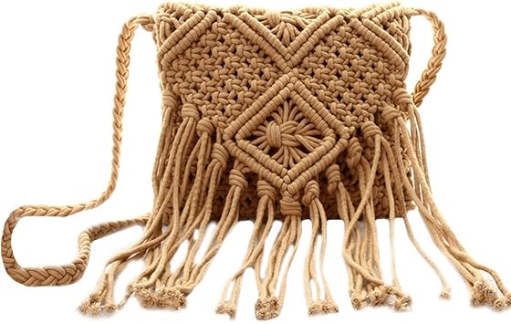 woven tassel bag