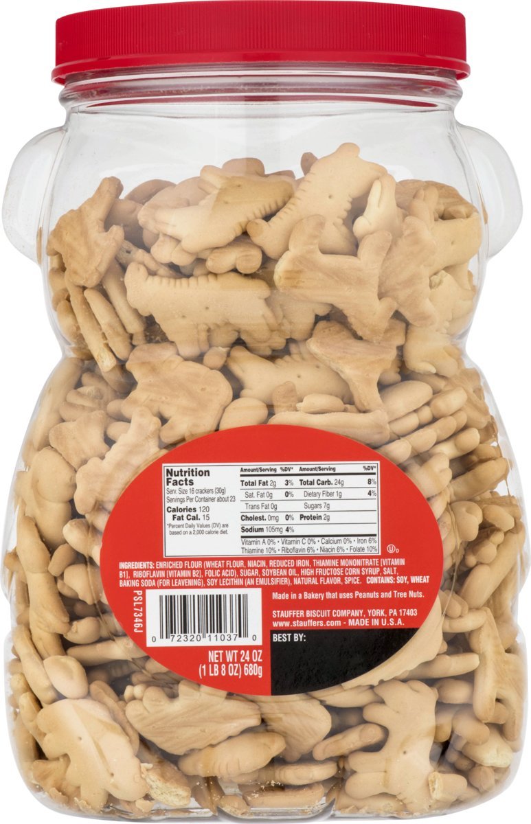 Stauffers Original Animal Crackers 24 Oz Bear Jug 2 Containers