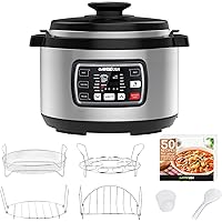 GoWISE USA GW22709 Ovate 9.5-Qt 12-in-1 Electric Pressure Cooker Oval with Slow Cook, Rice, Yogurt, Egg, Saute, Steamer, Keep