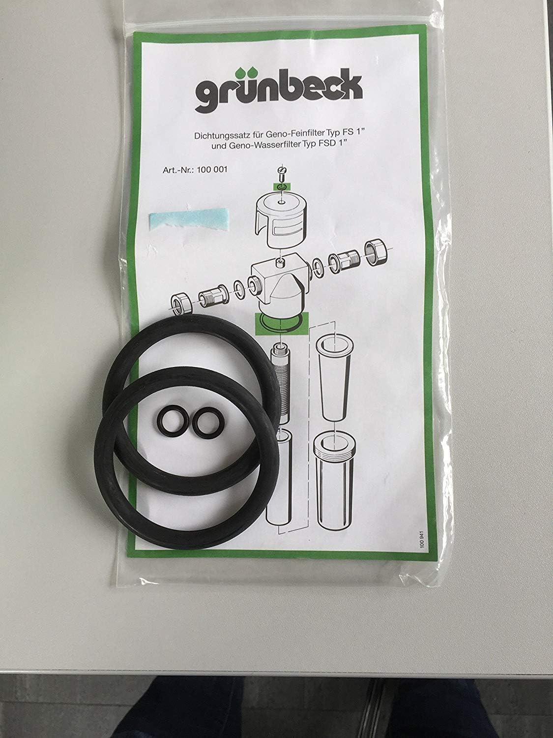 Produktbild von Grünbeck Dichtungssatz Für Filter Boxer FS-B – 2 Stk O-Ringe Für 1″ Und 1 1/4″ Wasserfilter, Original-Ersatzteil 101641E