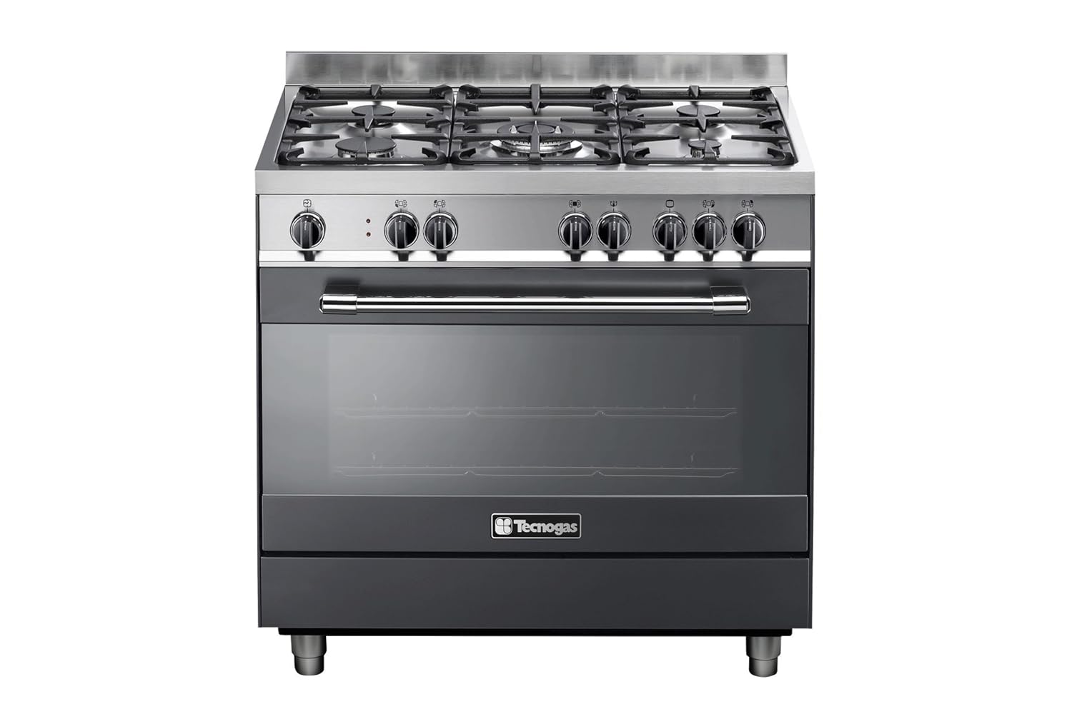 Tecnogas Italy Made In Italy Black 90x60 Gas Stove Tecnogas