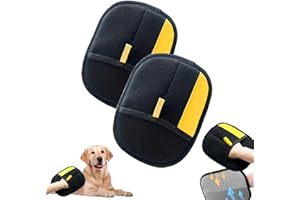 2PCS Magic Brush Glove Pet Hair, The Magic Brush Pet Hair, 2025 Upgraded Pet Hair Removal Glove for Dogs & Cats, Clothing, Co