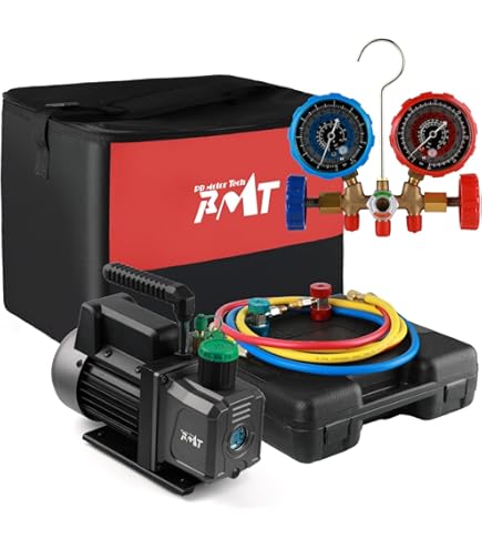 POADOTR 2-Stage Vacuum Pump HVAC, 5CFM Vacuum Pump For R12 - View #7