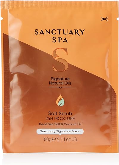 Sanctuary Salt Body Scrub Natural Sea Salt 60g Orange Vegan Cruelty Free