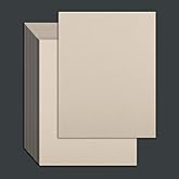 25 Pcs Book Board, Binder Board, Cover Board, Thick and Gray, Heavy Duty Chipboard for Book Binding, DIY Cardboard (Gray, 8.5