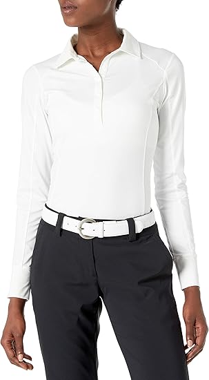 white polo long sleeve outfit female