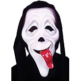 Mens Wassup Scary Movie Mask Film Halloween Scream Horror Fancy Dress Costume Accessory (One Size) Black