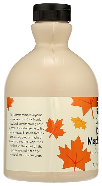 365 BY WHOLE FOODS MARKET, ORGANIC PURE 100% GRADE A MAPLE SYRUP, DARK COLOR ROBUST TASTE, 32 FL OZ