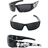 Locs Black Harcore Fly Sunglasses + Free Micro Fiber Bag (Black, Black)
