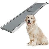 PetSafe Happy Ride Telescoping Dog Ramp, Portable Pet Ramp for Cars, Trucks & SUVs with Adjustable Sizing