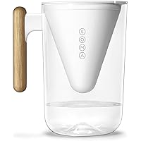 Soma Pitcher Plant-Based Water Filtration, 10-Cup, White