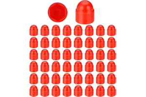 PATIKIL 50 Pcs Hex Nut Cover, M6x10x14mm Nylon Screws Bolt Covers Caps Dome Acorn Hex Head Bolt Protection Cap for Screws Nut