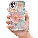 Mouzor Cute Case for iPhone 12, Colorful Retro Oil
