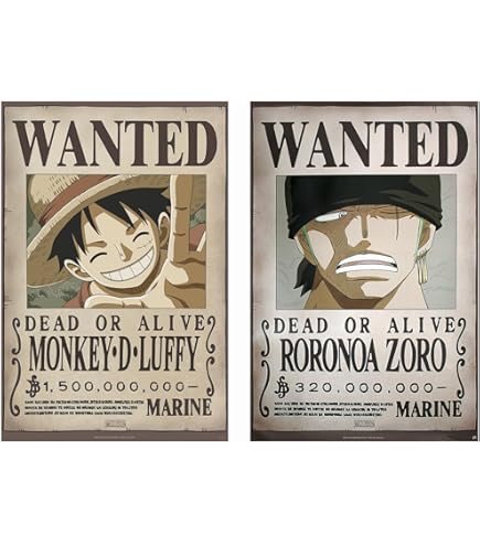 Amazon.com: One Piece - TV Show Poster (Wanted: Monkey D