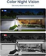 AOSU Solar Security Camera 2K Wireless Outdoor PIR Motion Color Night Vision 2 view 5