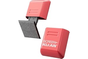 CARBON KLEAN CarbonKlean ScreenKlean Tablet Screen Cleaner - for iPad, Android Tablet, & Amazon Tablet - with Carbon Microfiber Tech - Injected Pink - 1 Count