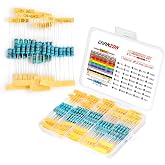 Chanzon 35 Values 1W 0.1R-1MR &Omega; ohm 175pcs Metal Film Fixed Resistor Kit | &plusmn;1% Tolerance 0.01 MF Through Hole Resistors Assortment Current Limiting Rohs Certificated for Arduino DIY Electronics