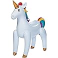 Large Inflatable Unicorn (blows up to 4 feet tall) Fun Party Decorations and Novelty Gift