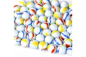 MAQIHAN 78pcs Glass Marbles - Bulk Marble Collection Cat Eye 16mm Ball for Collectors,Fun Retro Game,Crafting & Home Decor,Chinese Checkers,Easter Gift,Vase Fillers