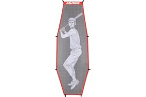 AOLIGEIJS Baseball Softball Batter Dummy,Pitching Target,with Adjustable Strike Zone Attachment,Pitching Aid for Improved Acc