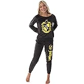 Harry Potter Juniors' Hogwart Castle House Crest Fleece Jogger Pajama Set - All 4 Houses Available