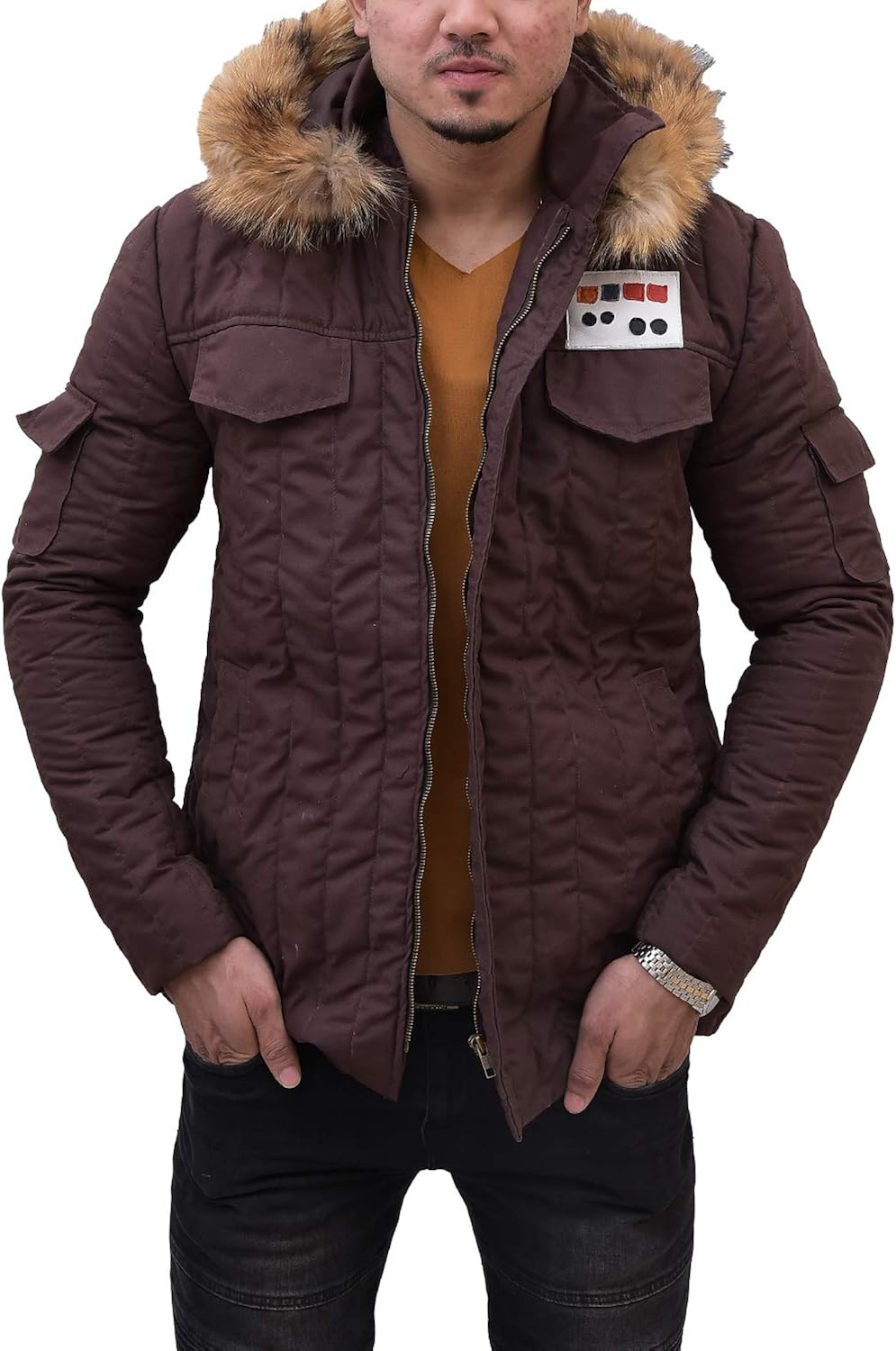 winter coat with real fur hood