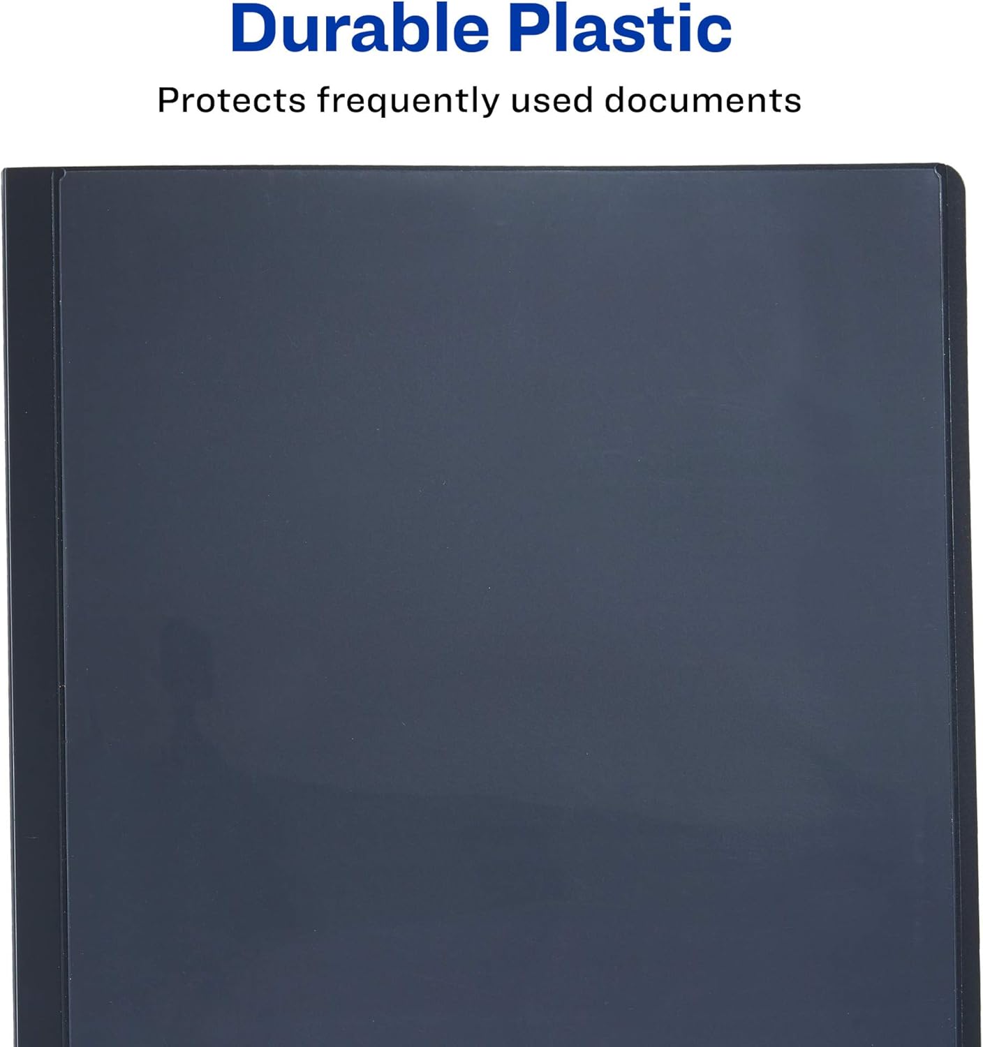 Avery Lay Flat Report Cover with 3 Plastic Fasteners, Clear Front Window, Holds up to 50 Sheets, 1 Gray Cover (47781) : Business Report Covers : Office Products