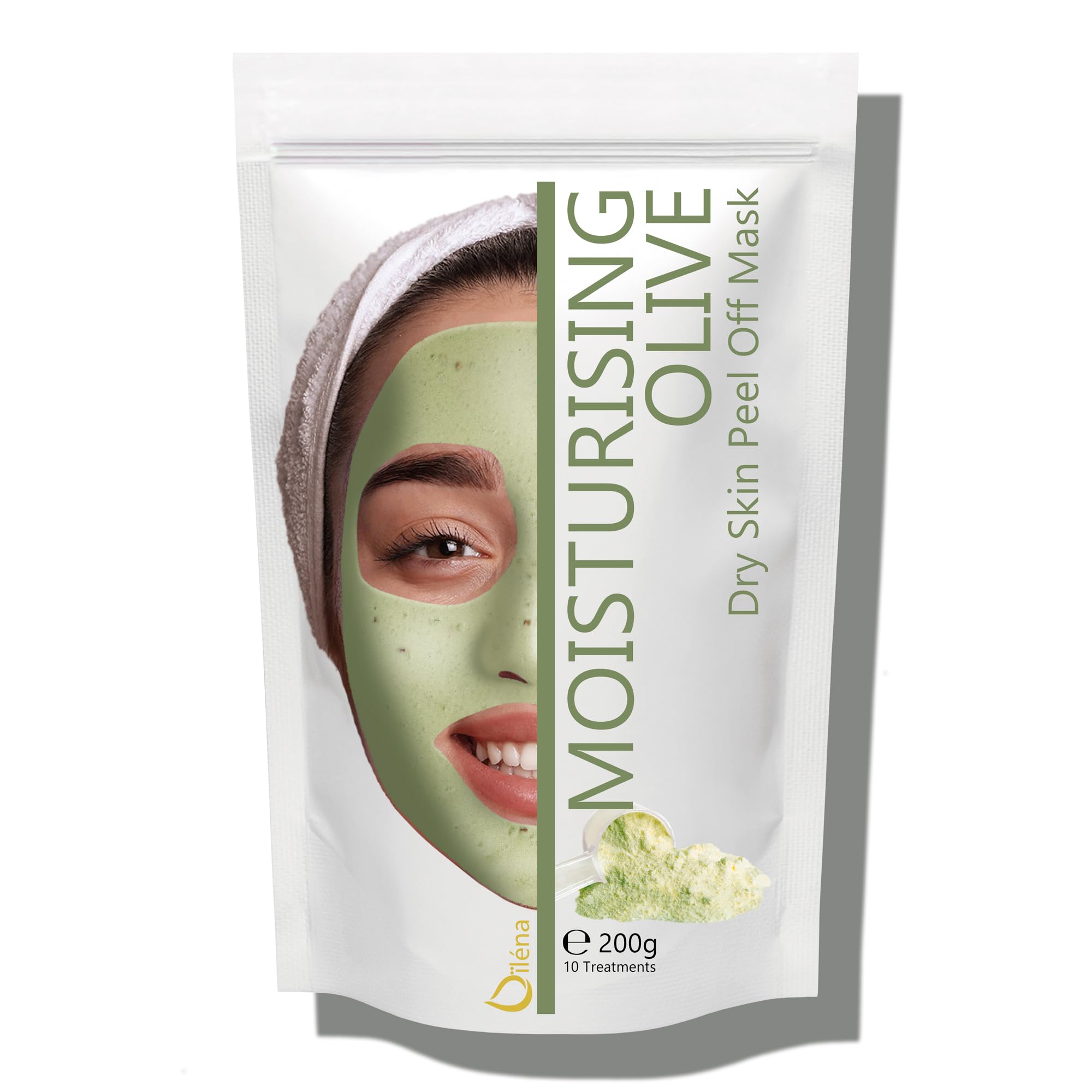 Oïléna - Alginate Peel-Off Moisturizing Mask | Deep Skin Hydration | Reduces Wrinkles and Fine Lines | 100% Natural Skin Care | Marine Complex Powder | Easy-to-Use DIY Mask, 200g