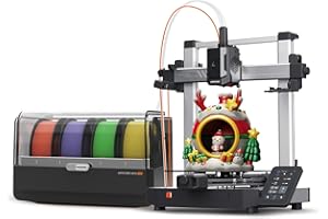 Anycubic Kobra 3 V2 Combo 3D Printer, Smart Multicolor Printing Up to 600mm/s Print Speed, Active Filament Drying Enhanced Auto-Leveling for Higher Success Rates, 10.0'' x 10.0'' x 10.2''