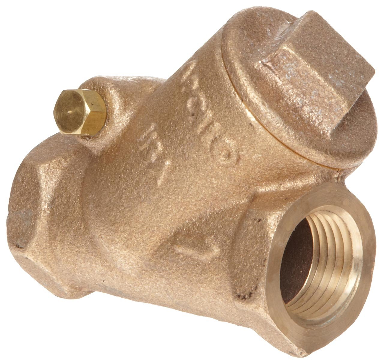 Apollo 163T Series Bronze Swing Check Valve, Class 125, PTFE Seat, 1/4