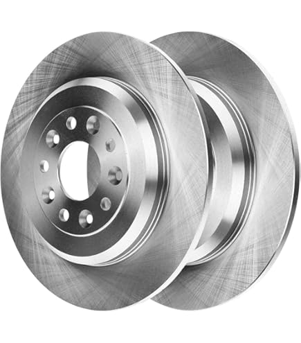 AutoShack Drilled & Slotted Front Brake Rotors Kit For 2007-2015 Ford Edge & Lincoln MKX (2.0L, 2.7L, 3.5L, 3.7L V6)