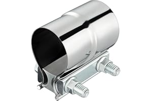 EVIL ENERGY Exhaust Clamp, Lap Joint Band Clamp Stainless Steel (2.25 Inch)