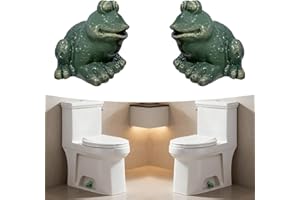 Feehope 2Pcs Toilet Bolt Covers, Frog Toilet Bolt Covers, Rust-Resistant Toilet Bolt Caps – Lavatory Screw Protectors That Fit Most Standard Commodes