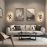 Comely LED Wall Light 22W Black Spiral Warm White 3000K Modern Lamp view 8