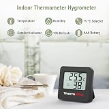 ThermoPro TP157-3 Digital Hygrometer Indoor Thermometer with Face Icon view 2