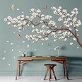 DECOWALL – Autocollant Mural Décoratif Arbre De Cerisier Avec Oiseaux – Sticker Vinyle Facile à Poser Pour Chambre, Salon Ou Cuisine
