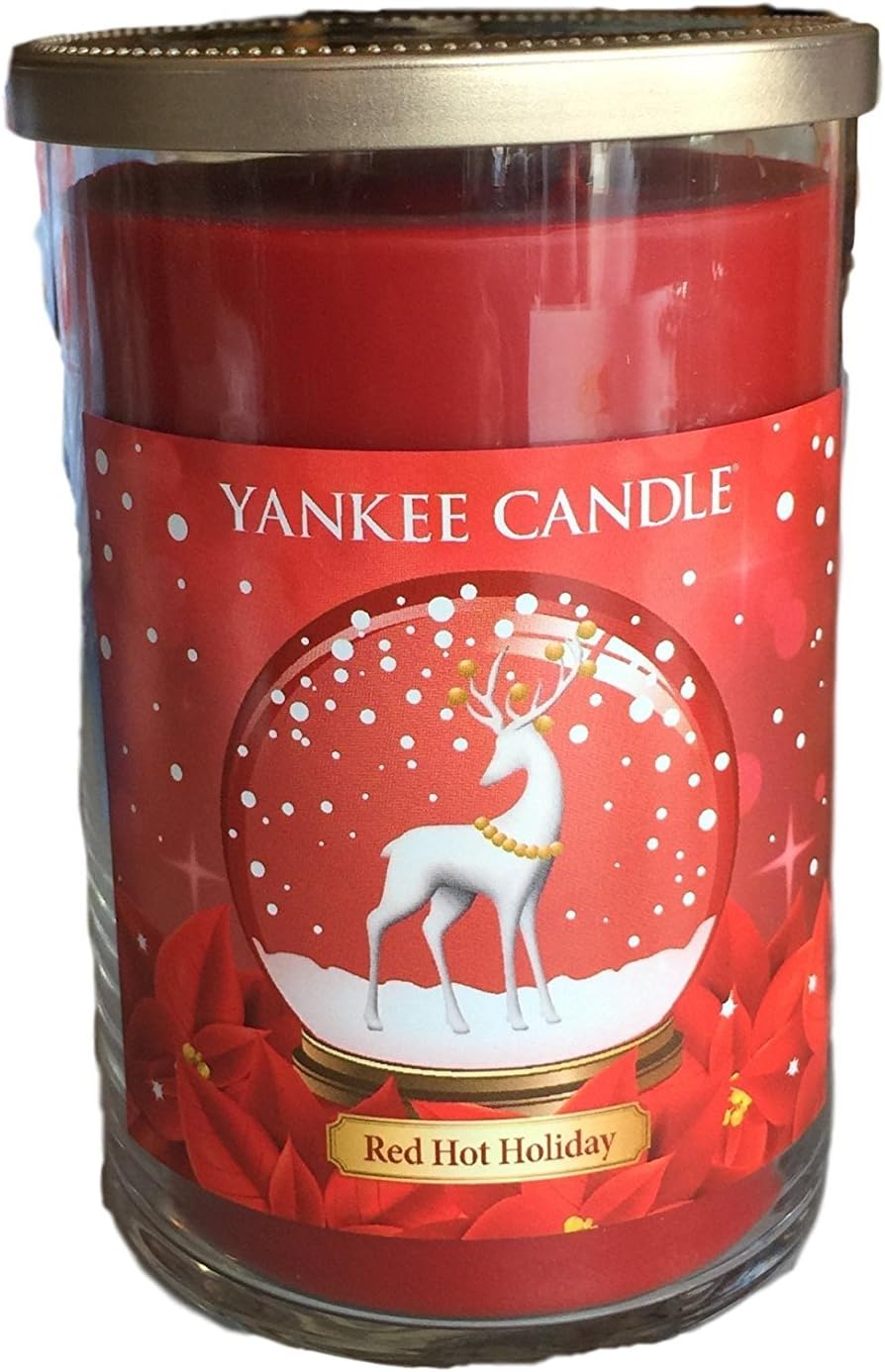 Yankee Candle Red Hot Holiday Cinnamon Twin Wick Large Jar