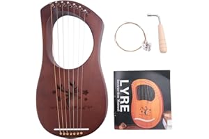 Carhar 7-String Lyre Mahogany Solid Metal Strings Stringed Instruments