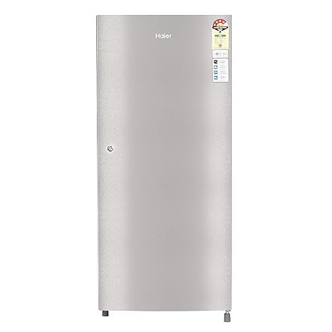 Haier 195 L 4 Star Direct-Cool Single Door Refrigerator (HRD-1954CTS-E, Titanium Steel)