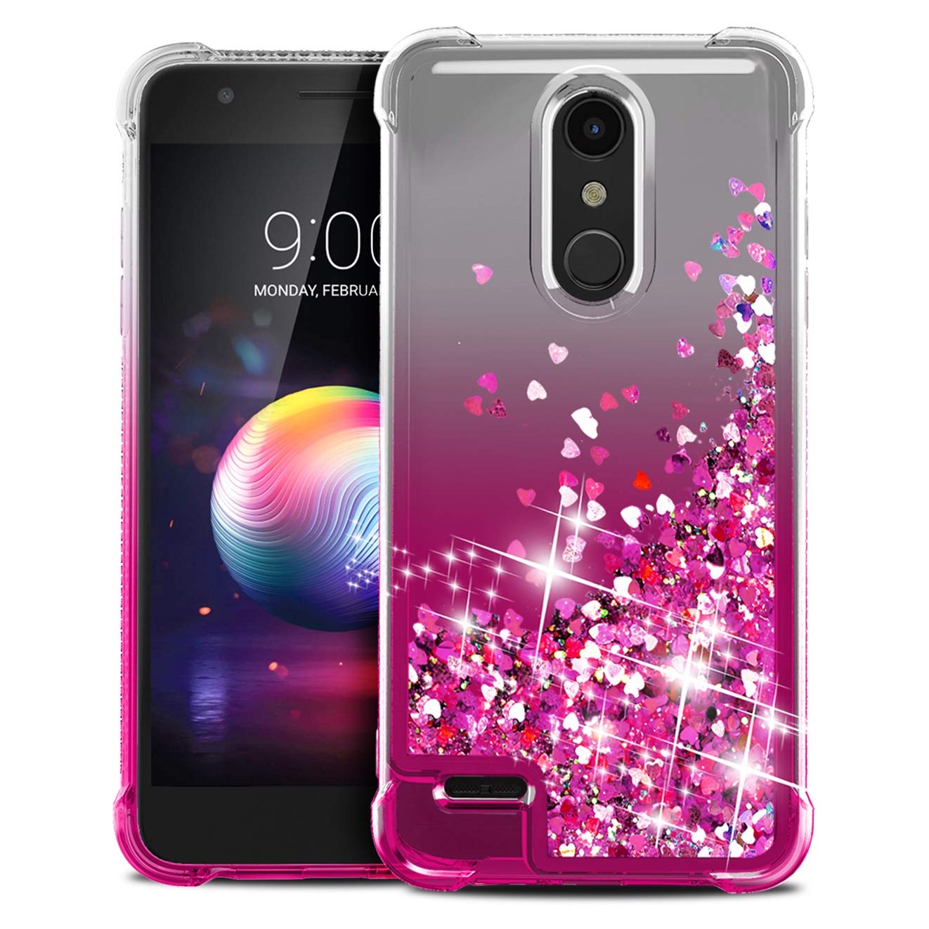 Best Lg K10 Glitter Waterfall Phone Case