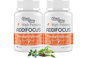 CYBERCERIX 17-in-1 Brain Supplements for Memory and Focus - Nootropic Formula for Concentration, Clarity, Energy & Focus - Natural Caffeine Blend with Vitamins, Amino Acids & Herbal Extracts - 120 Tablets