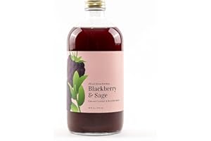 Wood Stove Kitchen - Blackberry & Sage Mix | Cocktail Mixers - Craft Syrup for True Connoisseurs with Natural Unique Flavors - Concentrated&Alcohol Free Aromatic - Lemon, 16oz