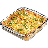 NUTRIUPS Square Glass Baking Dishes,Square Baking Dish, Glass Baking Dish for Oven 8x8 Inch 1 Pack
