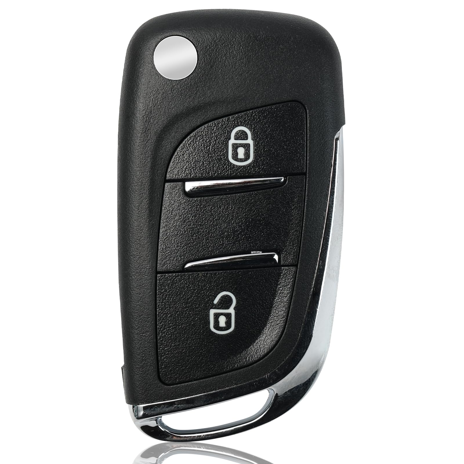 XUKEY Car Key Fob Case Cover for Peugeot 308 207 307 3008 807, Citroen C2 C3 C4 Picasso C-Triomphe C-Quatre