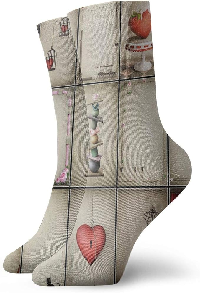 Ankle Socks Comfortable Sports Socks,Love Valentines Day Inspired