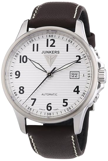 Junkers Reloj Automático para Hombre con Correa de Cuero - Tante Ju: Amazon.es: Relojes