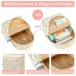 Bluboon Backpack for School Girls Women, Cute